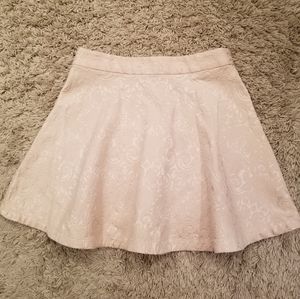 Lace Detail Skater Skirt